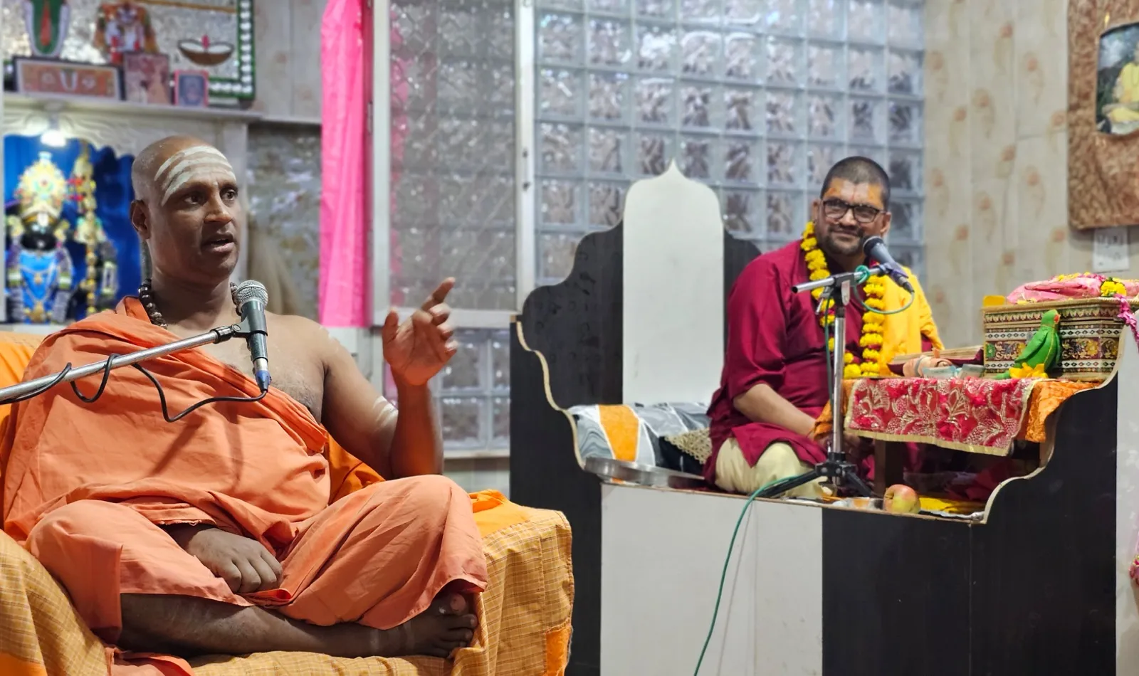 Sri Yogi Guruji during his yatra to Mathura