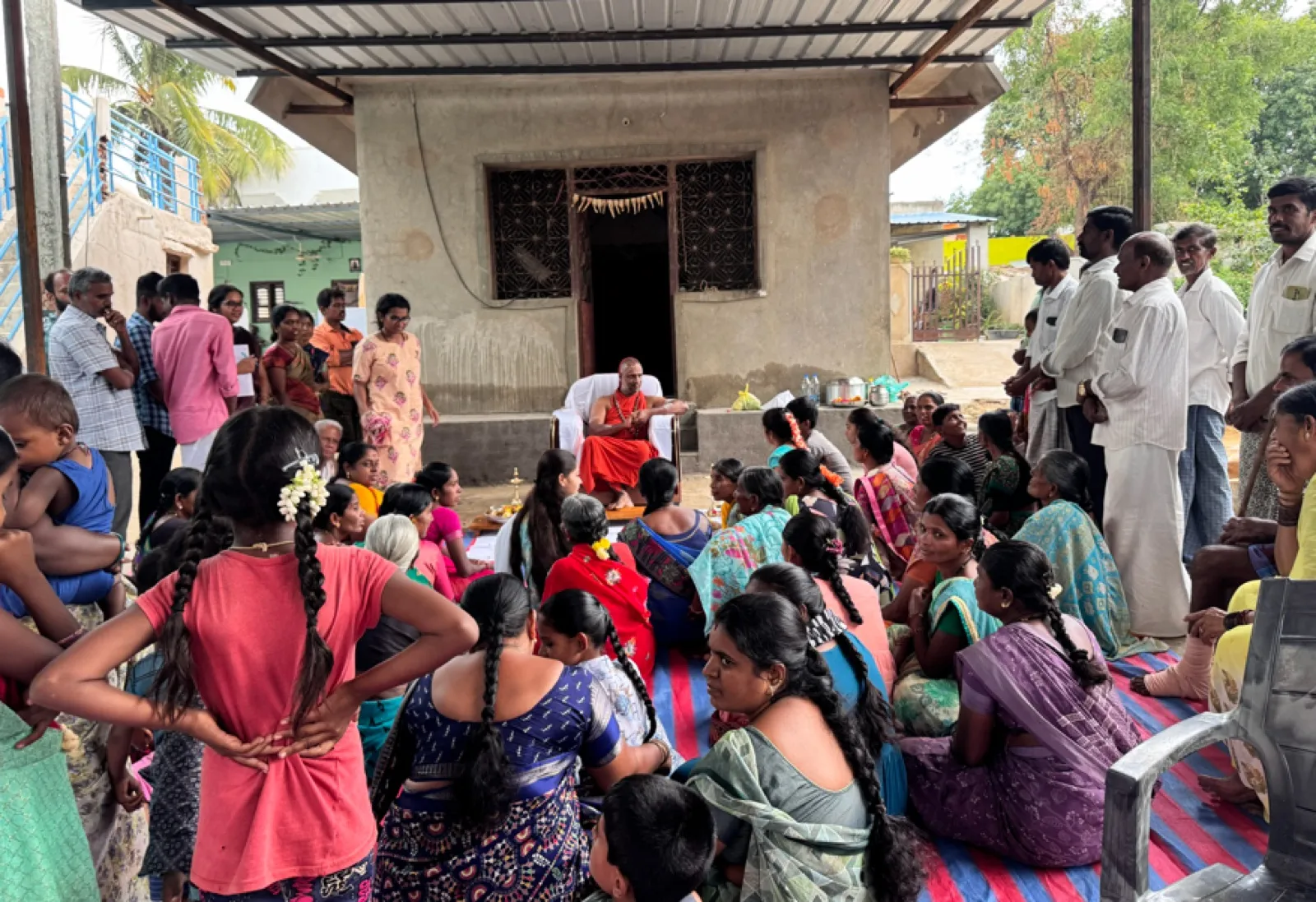 Sri Yogi Guruji on pilgrimage in Andhra Pradesh