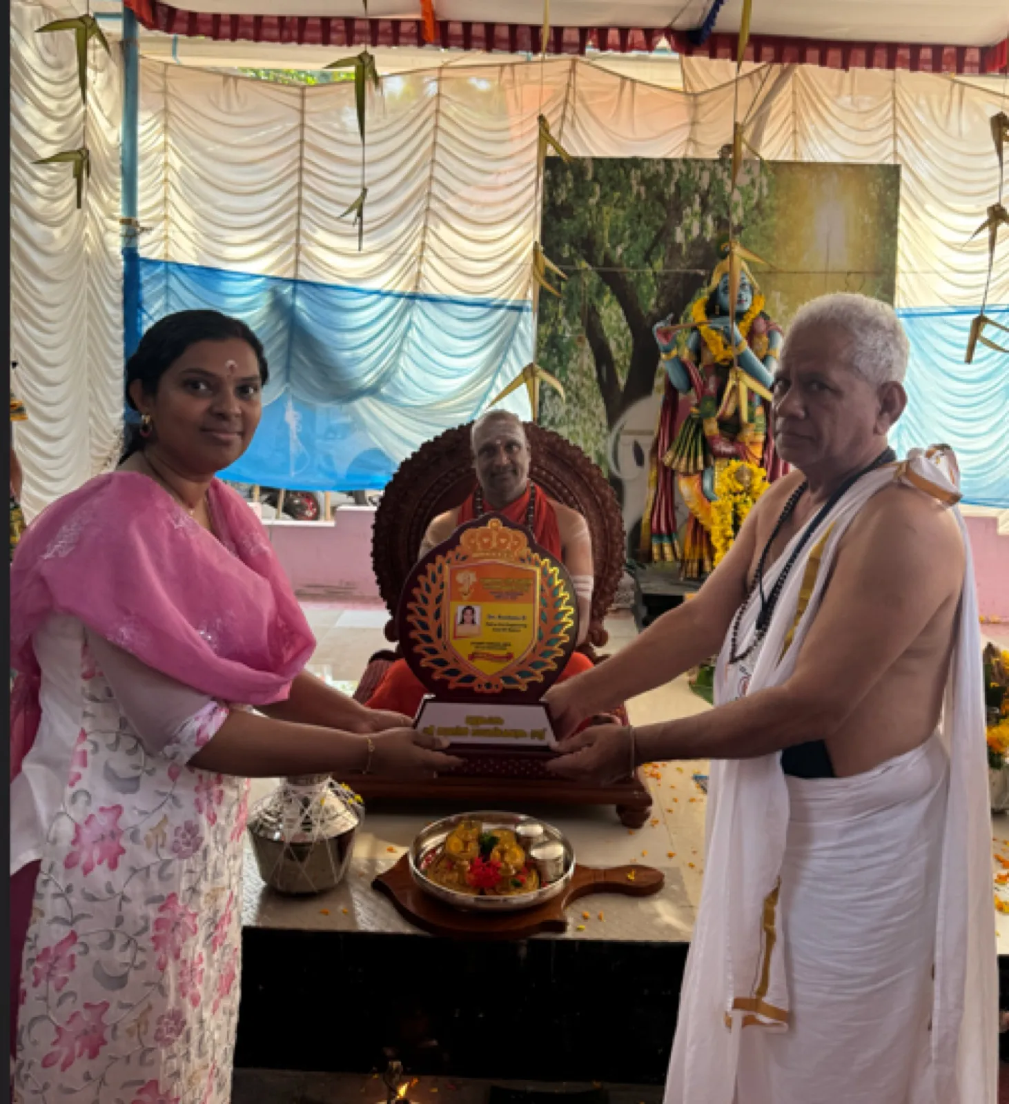 Sri Yogi Guruji on pilgrimage in Kerala