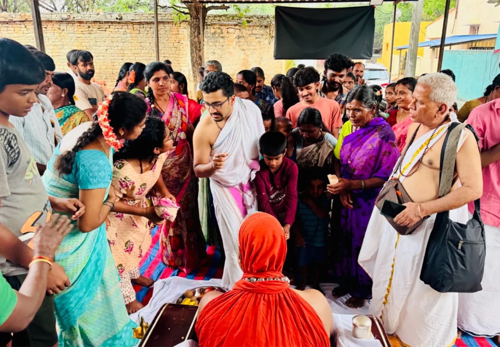 Sri Yogi Guruji on pilgrimage in Andhra Pradesh