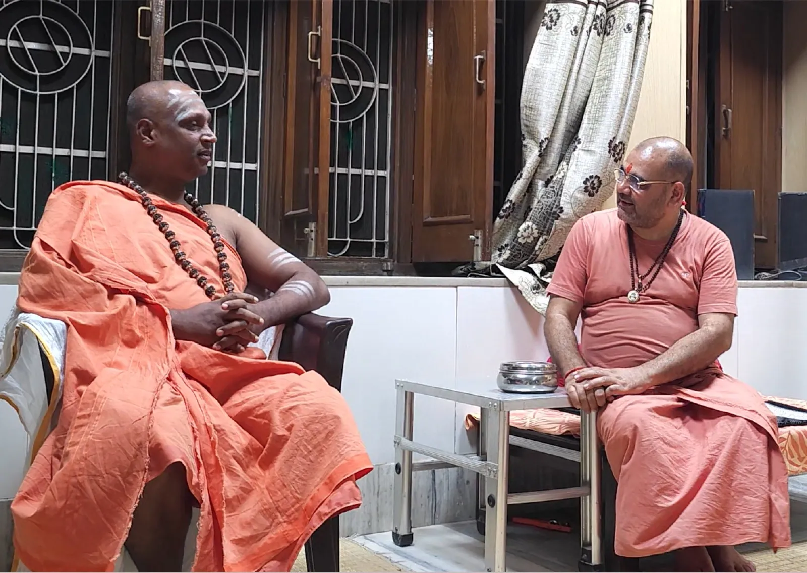 Sri Yogi Guruji during his yatra to Mathura