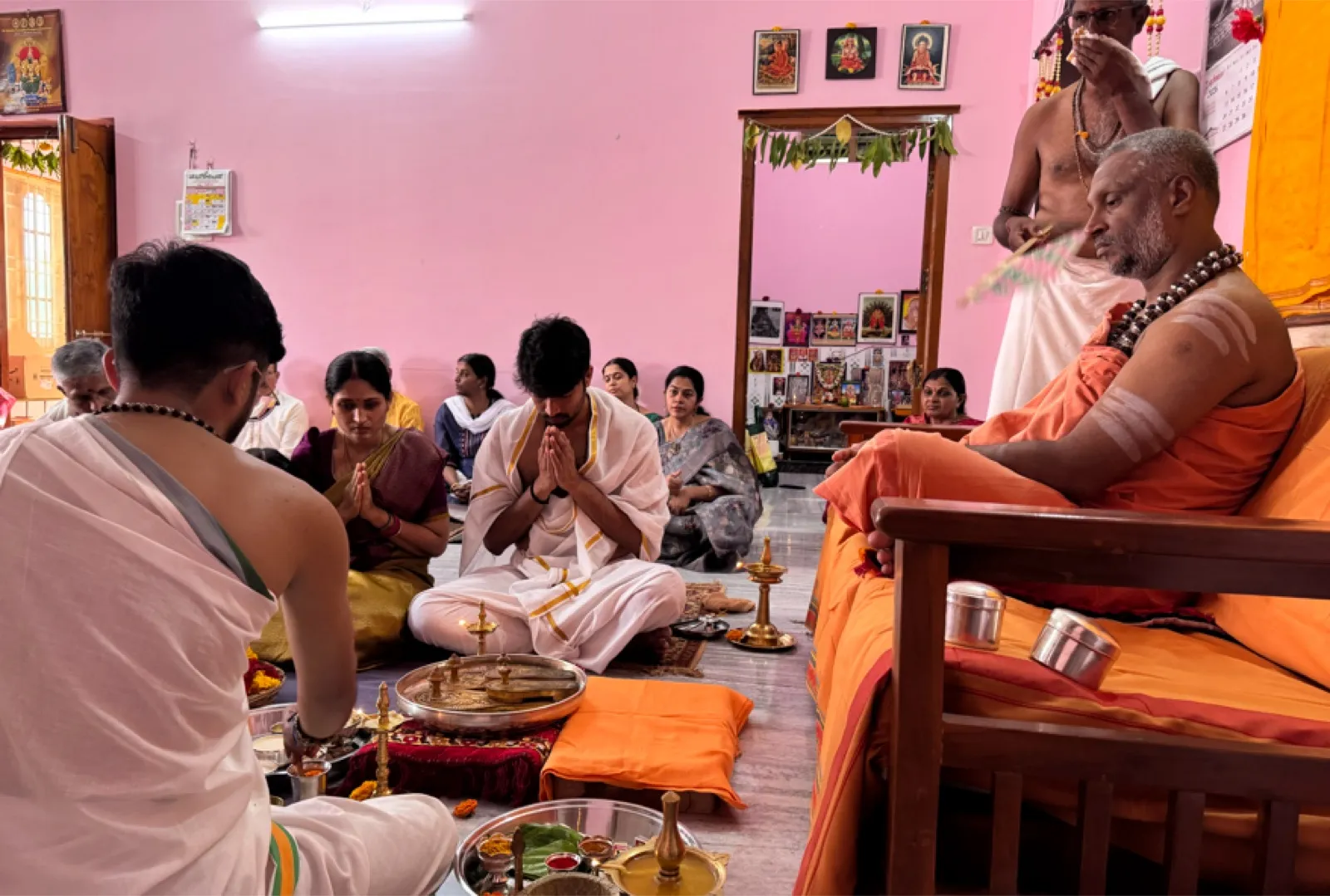 Sri Yogi Guruji on pilgrimage in Andhra Pradesh